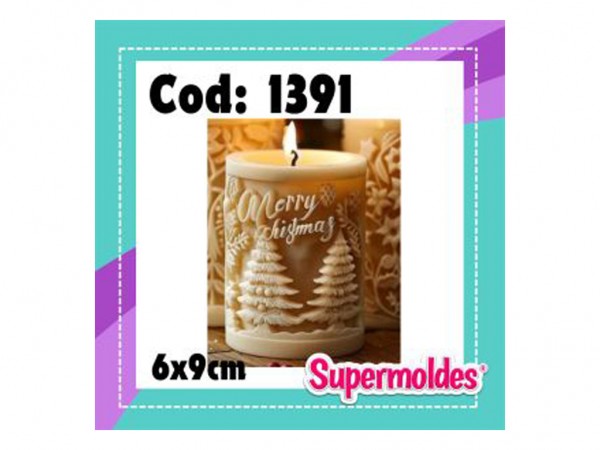 VELON CILINDRO CON PINO, COPO, MERRY... - SUPERMOLDES