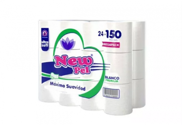 PAPEL HIGIENICO NEW PEL 24x150h(30 mts) MEGA PACK HOLA SIMPLE - LIMPIEZA Y QUIMICOS CIDER