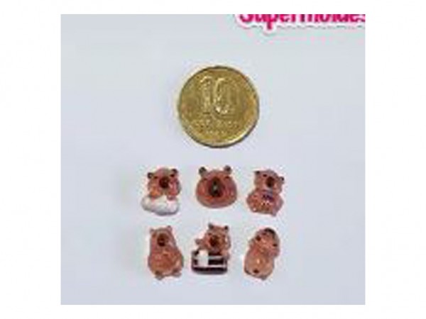 CHARMS CAPYBARA X 10 UNIDADES - SUPERMOLDES