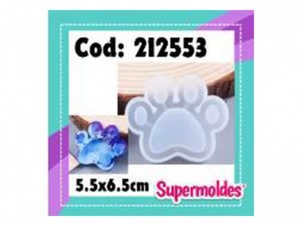 MOLDES SILICONA HUELLA PERRO 6.5 X 5.5 c - SUPERMOLDES