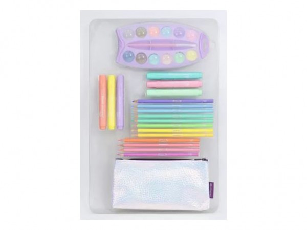 KIT CREATIVO PASTEL x 20 ARTICULOS - PELIKAN