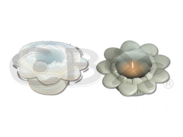 MOLDES VELAS SILICONA FLOR 4x10cm - CBX