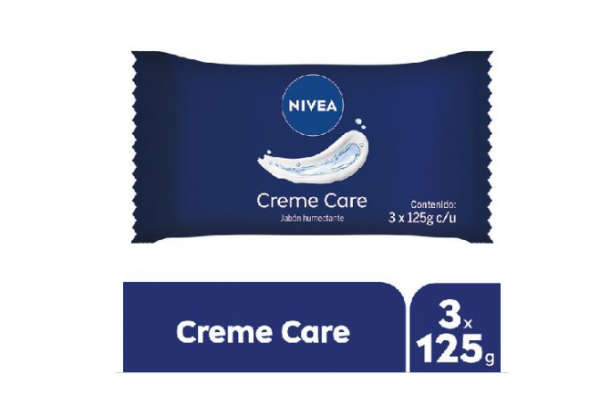 NIVEA JABON CREME CARE 3x125g FLOW PACK - LIMPIEZA Y QUIMICOS CIDER