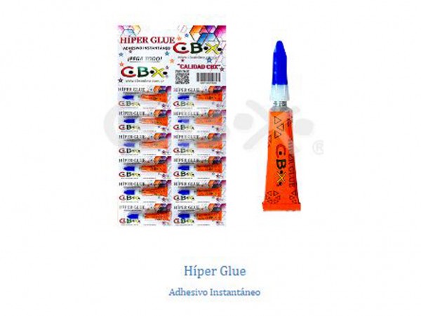 ADHESIVO INSTANTANEO x3g HIPER GLUE CBX - CBX