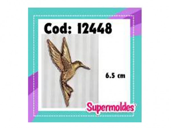 MOLDES SILICONA COLIBRI PICAFLOR LABRADO - SUPERMOLDES