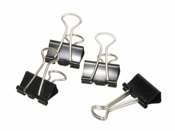 BINDER CLIPS NEGRO 25mm CAJA x 12 unid - IBICO