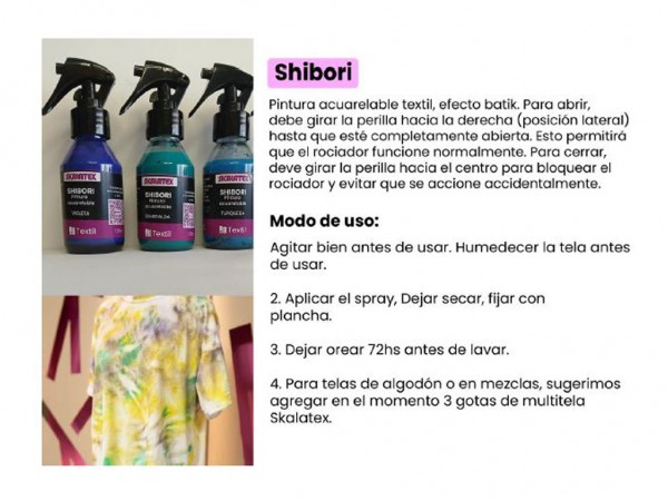 SHIBORI SPRAY 60cc COLOR SKALATEX - SKALATEX