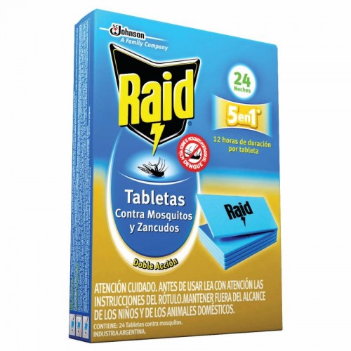 RAID TABLETAS x24unidades - LIMPIEZA Y QUIMICOS CIDER