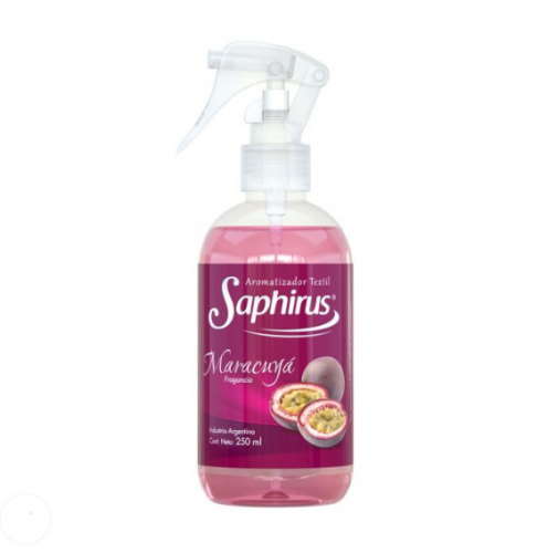 AROMATIZADOR SAPHIRUS TEXTIL MARACUYA 250ml - LIMPIEZA Y QUIMICOS CIDER