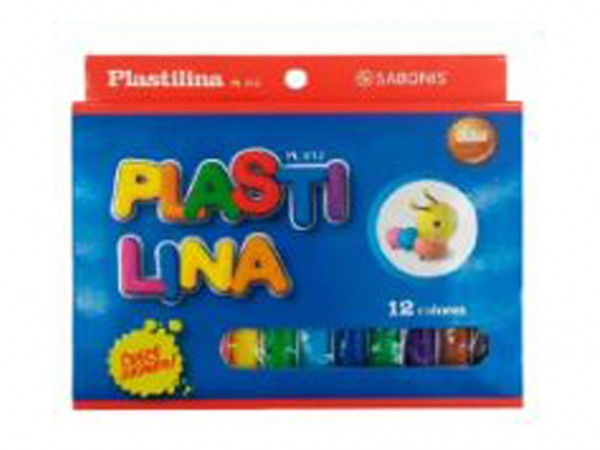 PLASTILINA SABONIS x12 COLORES - SABONIS