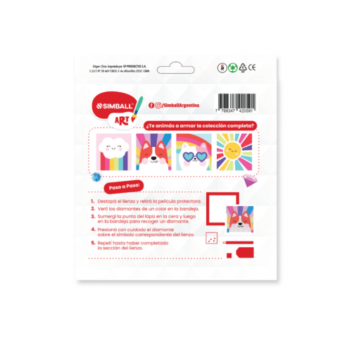 PINTA CON DIAMANTES SOL - SIMBALL