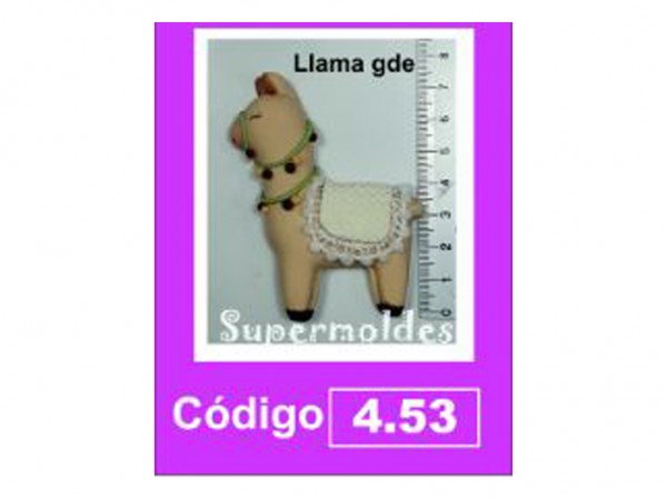 MOLDES SILICONA LLAMA 7.5 CM - SUPERMOLDES