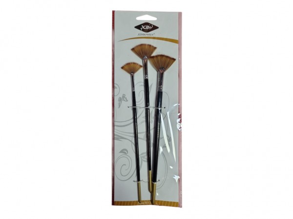 PINCELES ABANICO X3 SET - IMPORTACION CIDER