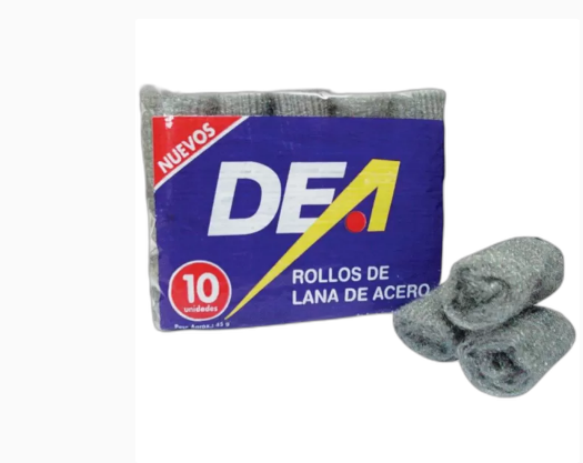 LANA DE ACERO x45grs (10 rollos) - LIMPIEZA Y QUIMICOS CIDER