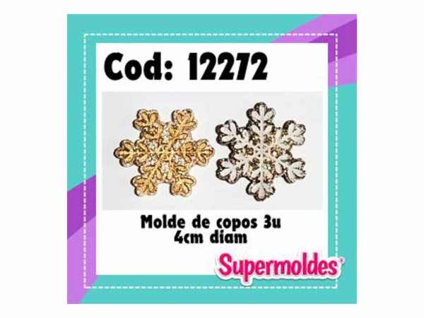 MOLDES RESINA COPOS 3unid 4cm DIAM 3mm - SUPERMOLDES