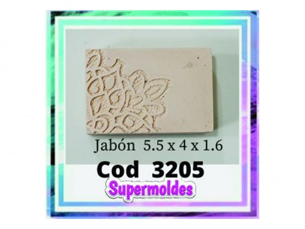 MOLDES RESINA JABON C/MANDALA 5,5x4x1,5 - SUPERMOLDES