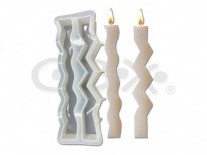 MOLDES VELAS SILICONA FINAS x2 25x10cm