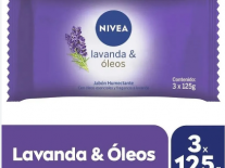 NIVEA JABON LAVANDA & OLEOS 3x125g