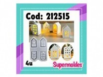 MOLDES SILICONA CASA CHICA X 4