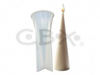 MOLDES VELAS SILICONA CONO 15x7cm