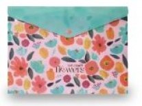 SOBRE PLASTICO CON BOTON FLOWER