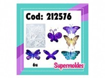 MOLDES SILICONA MARIPOSAS DISEÑO 6 U