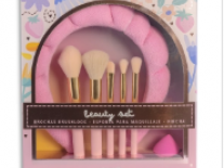 BEAUTY SET  7 PIEZAS(VINCHA/BROCHA/ESPON