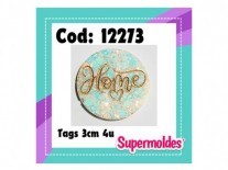 MOLDES RESINA TAGS HOME C/CORAZON 4 unid