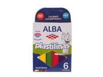 PLASTILINA ALBA SURTIDA x6 unidades