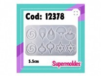 MOLDES RESINA AROS LABRADOS 5 PAR 5.5cm