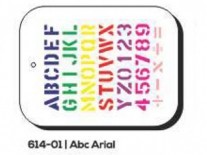 STENCIL CREATIVA MAXI 20x30 ABC ARIAL