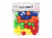 POMPONES IBI 20mm 50pcs COLOR BASICO SUR