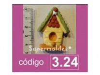 MOLDES SILICONA CASITA PAJARITO 5 CM