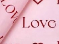 PAPEL COREANO 57X57 CM ROSA + ROJ LOVE