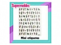 MINI ETIQUETAS AUTOADHE BOTANICO