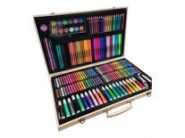 SET ARTE 180 PIEZAS ESTUCHE MADERA (XY-8