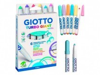 MARCADORES GIOTTO GIANT PASTEL x6 unid