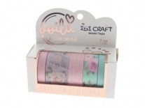 WASHI TAPE BOX 5 ROLLOS 4mt c/u ROSES ED