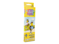 CRAYONES DE CERA CORTO X 15 COLORES