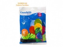 GLOBOS CANDELA LISOS 9