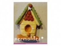 MOLDES SILICONA CASITA CON PAJAROS