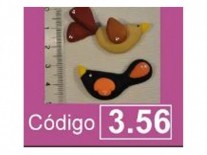 MOLDES SILIICONA PAJARITO COUNTRY X 2 UN